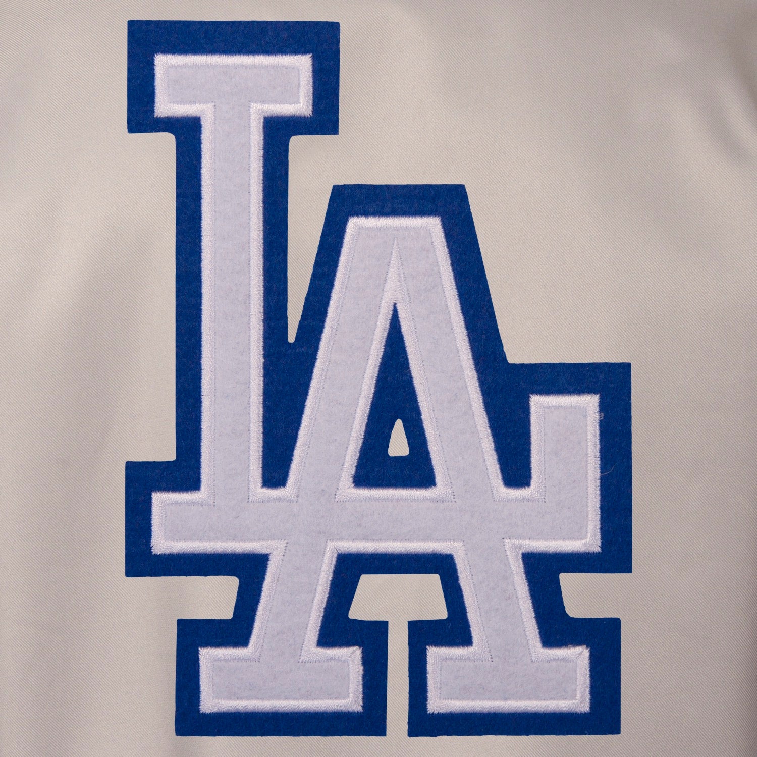 Los Angeles Dodgers Poly Twill Varsity Jacket - Gray/Royal | J.H ...
