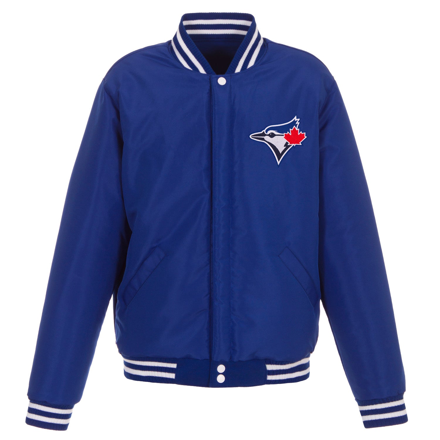 Toronto Blue Jays - JH Design Reversible Fleece Jacket with Faux ...