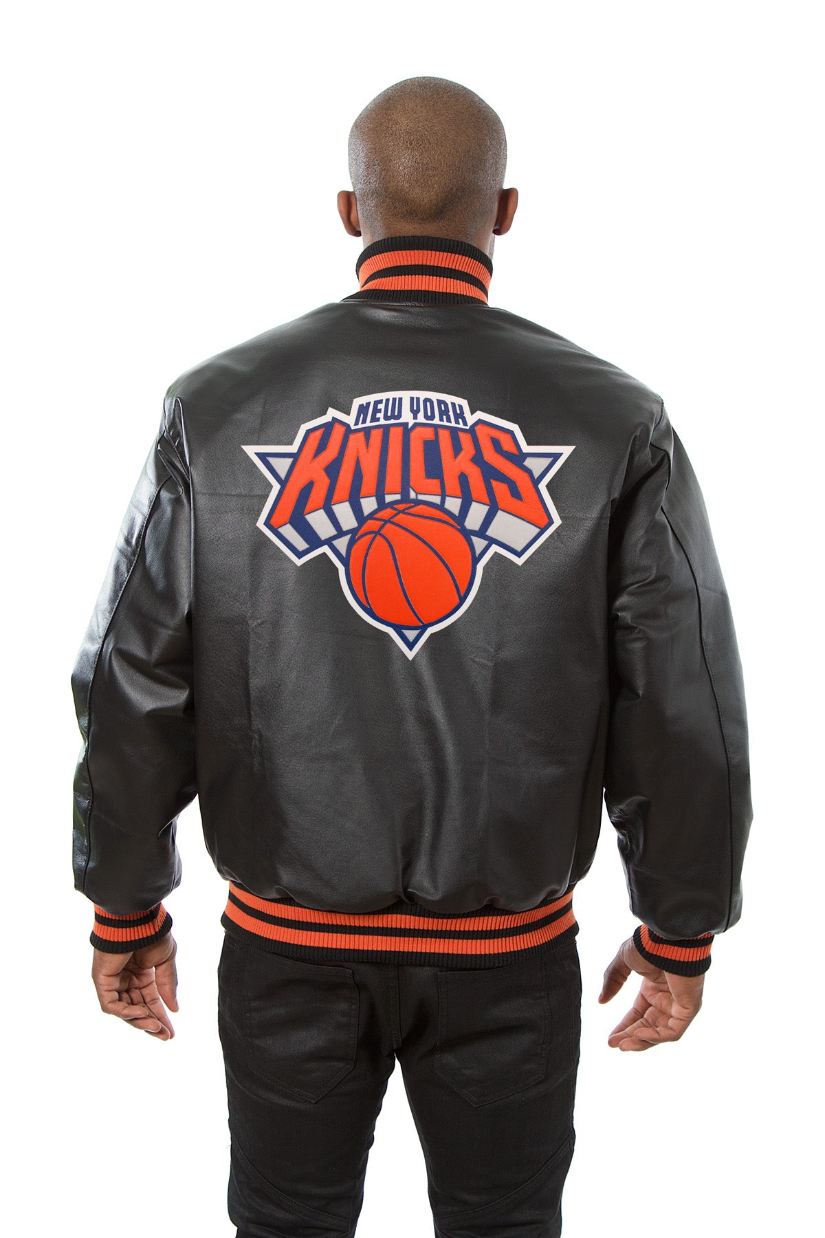 knicks leather jacket