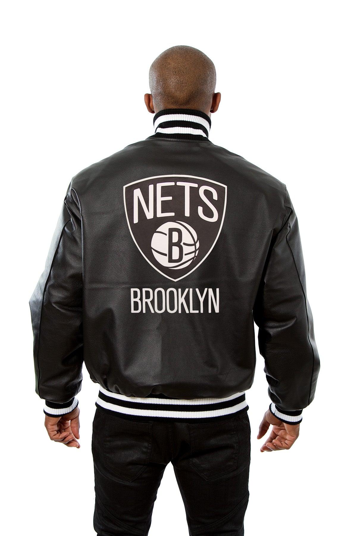 brooklyn nets leather jacket