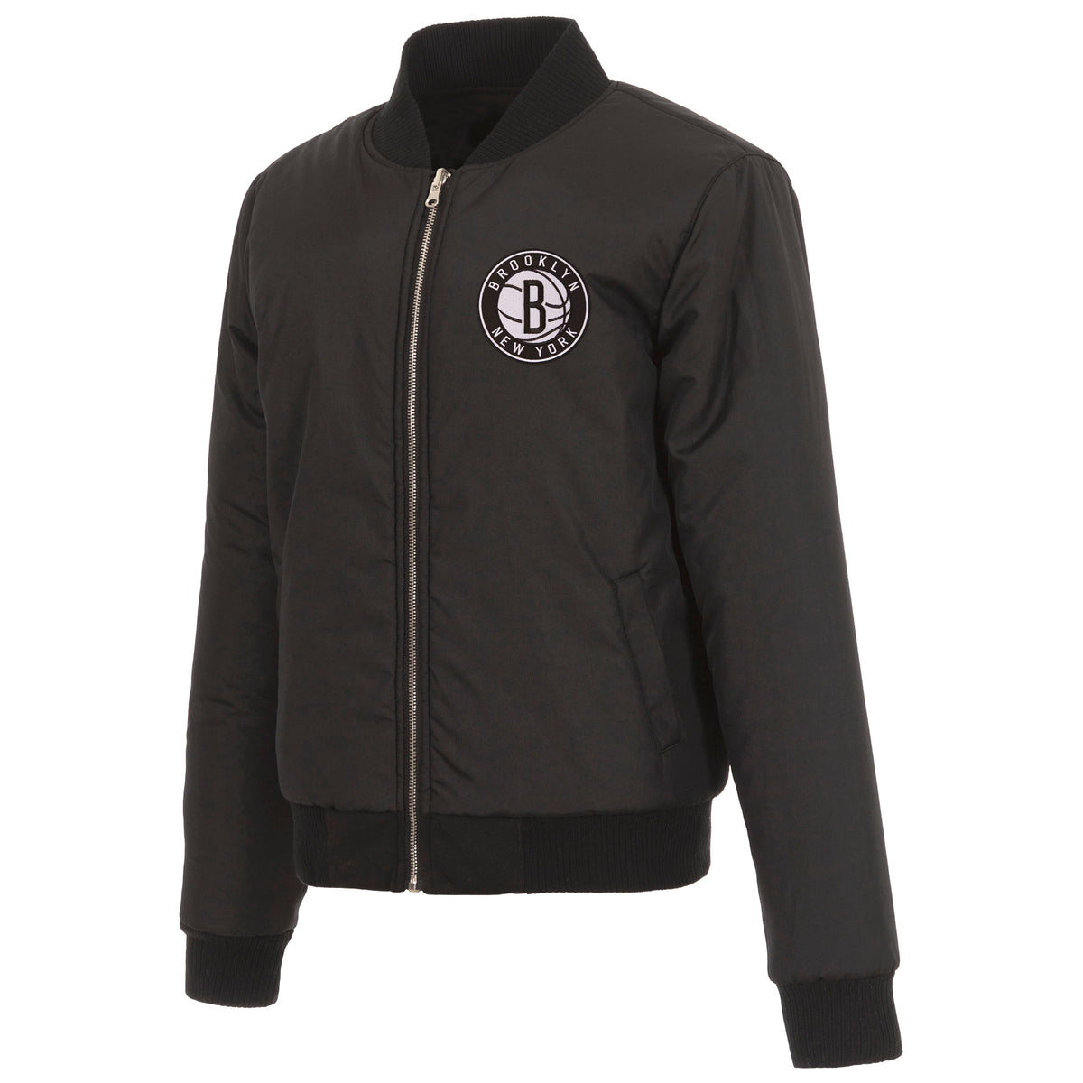 Brooklyn Nets JH Design Reversible Women Fleece Jacket - Black | J.H ...