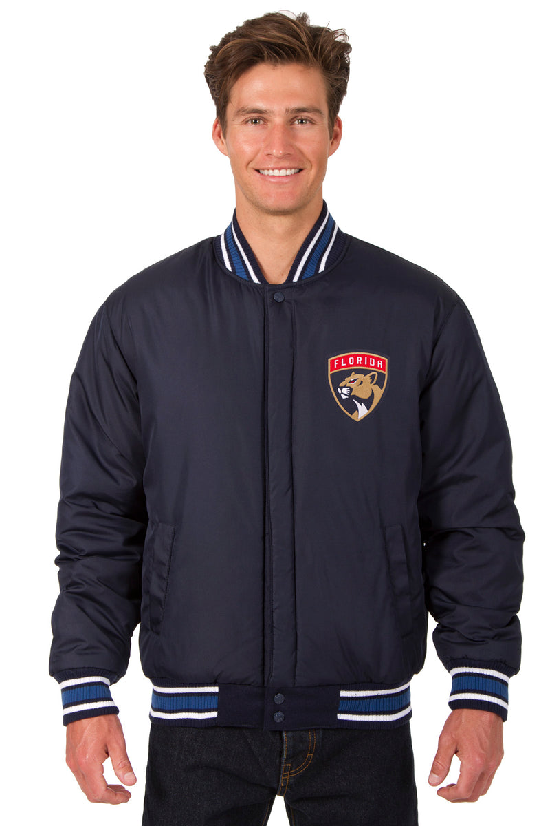 Florida Panthers Reversible Wool Jacket - Navy | J.H. Sports Jackets