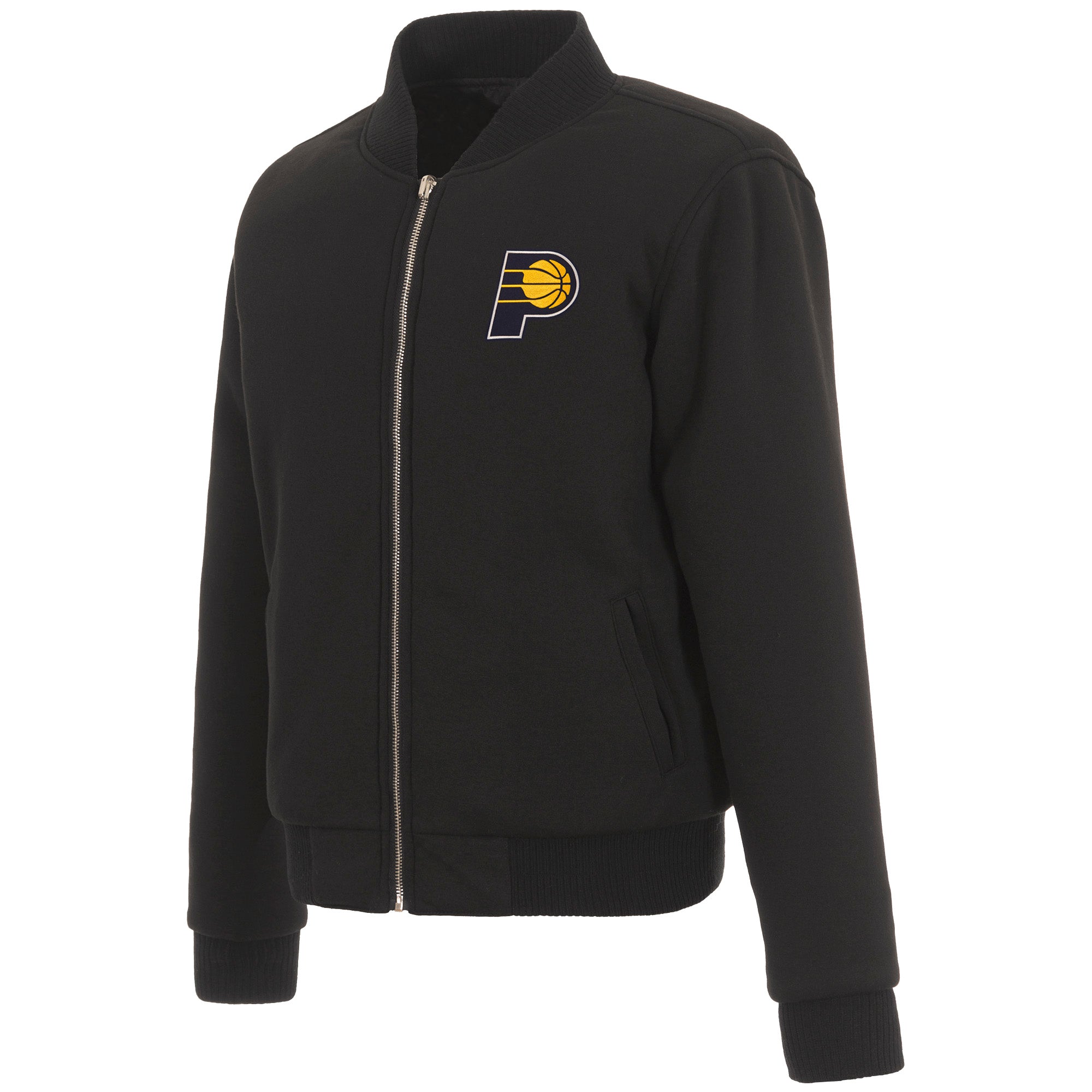 Indiana Pacers JH Design Reversible Women Fleece Jacket - Black | J.H ...