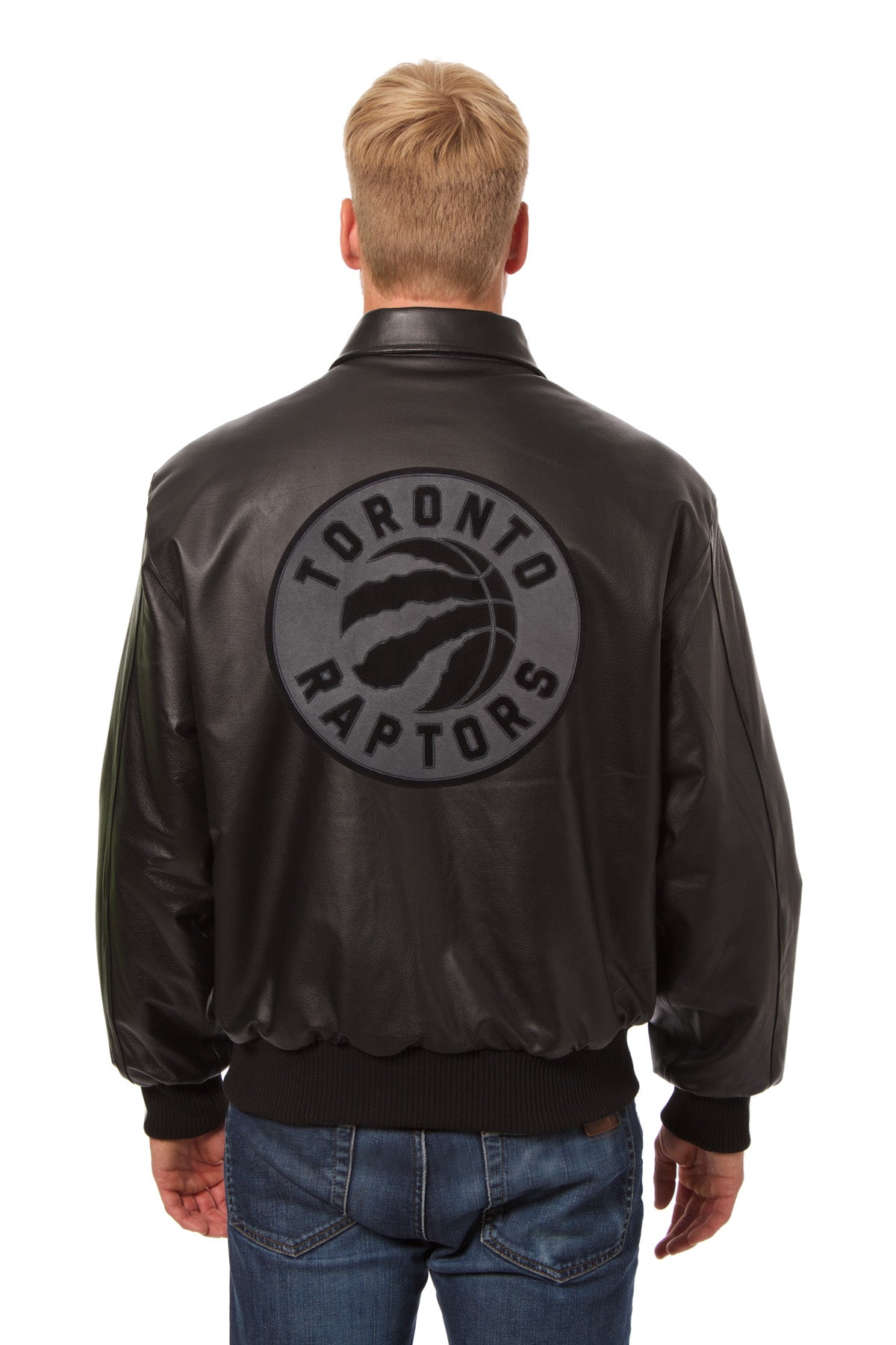 raptors leather jacket