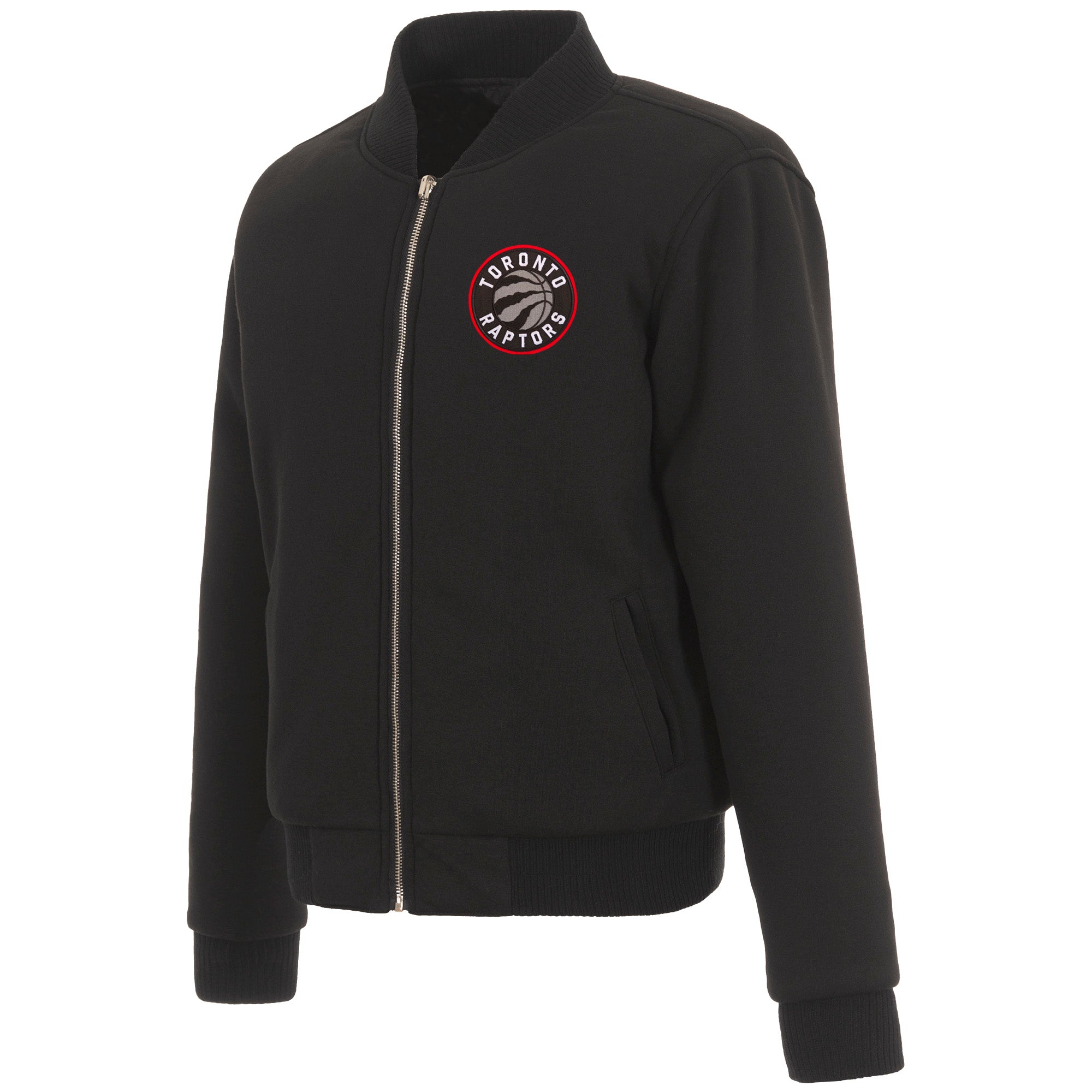 Toronto Raptors JH Design Reversible Women Fleece Jacket - Black | J.H ...