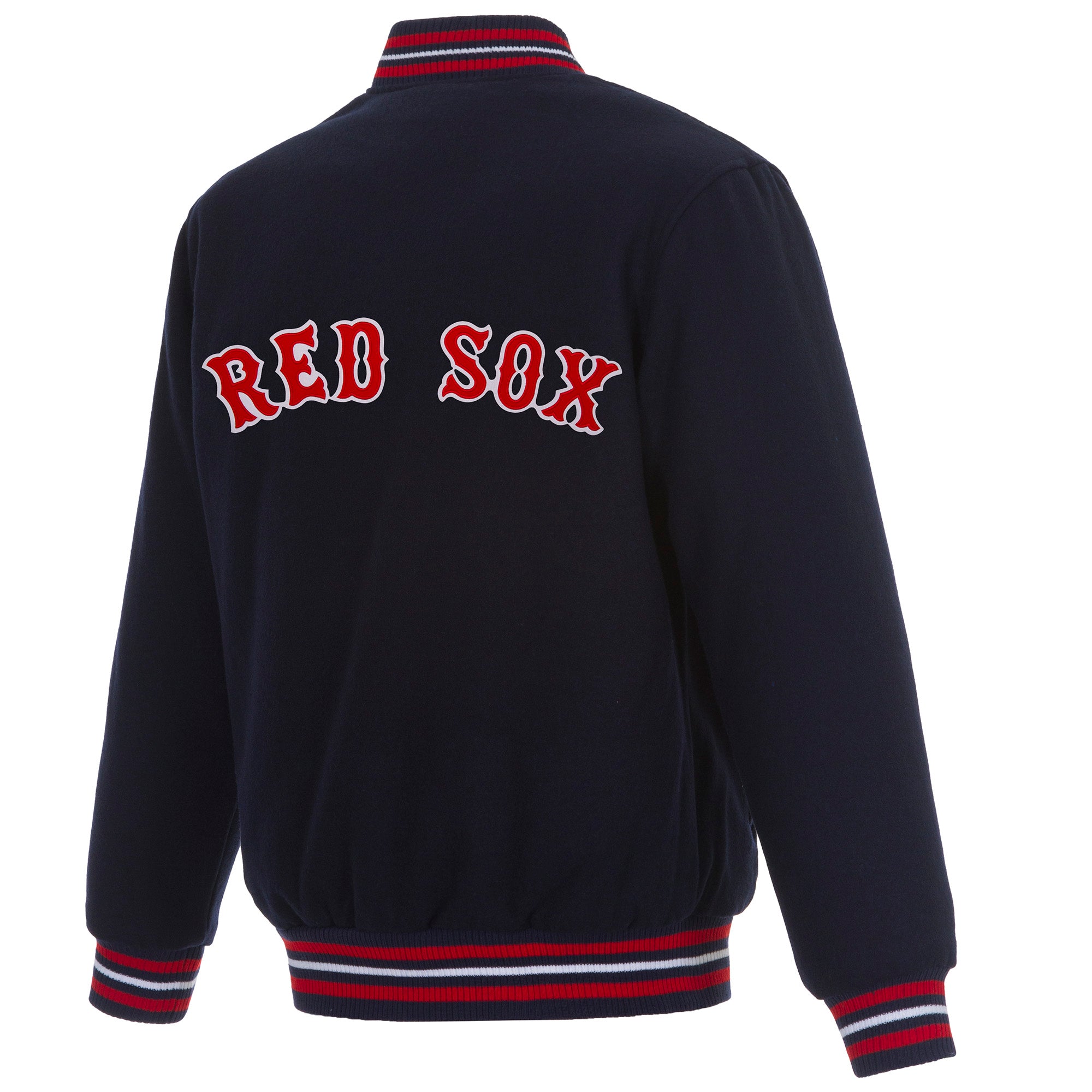 Boston Red Sox Reversible Wool Jacket - Navy | J.H. Sports Jackets