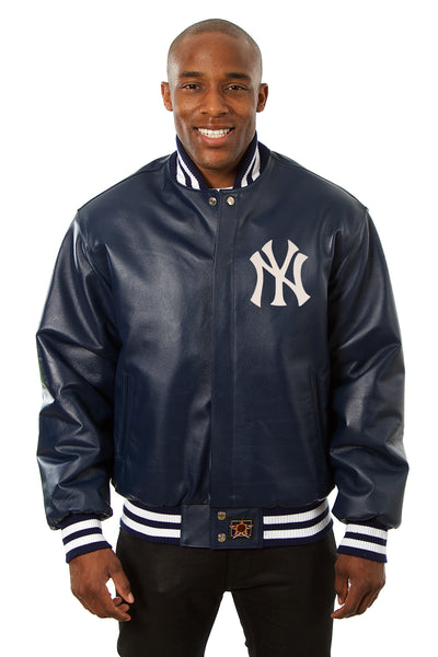 yankees leather jacket