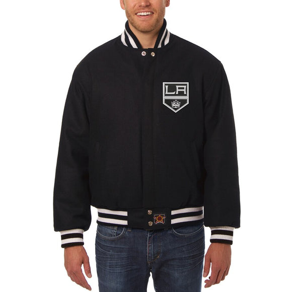 Los Angeles Kings JH Design Lightweight Nylon Bomber Jacket – Black | J ...