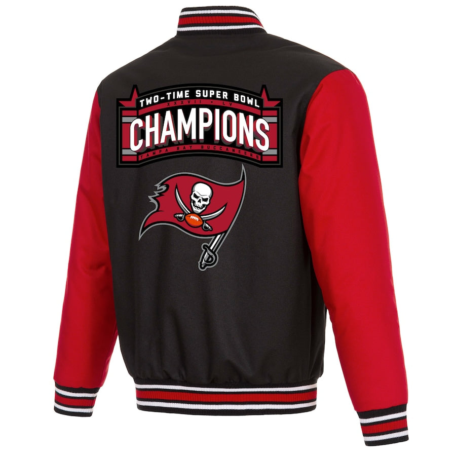 Tampa Bay Buccaneers 2-Time Super Bowl Champions Full-Snap Jacket ...