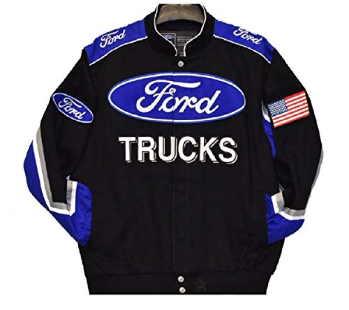 2019 Ford Trucks cotton Twill Jacket - Black | J.H. Sports Jackets