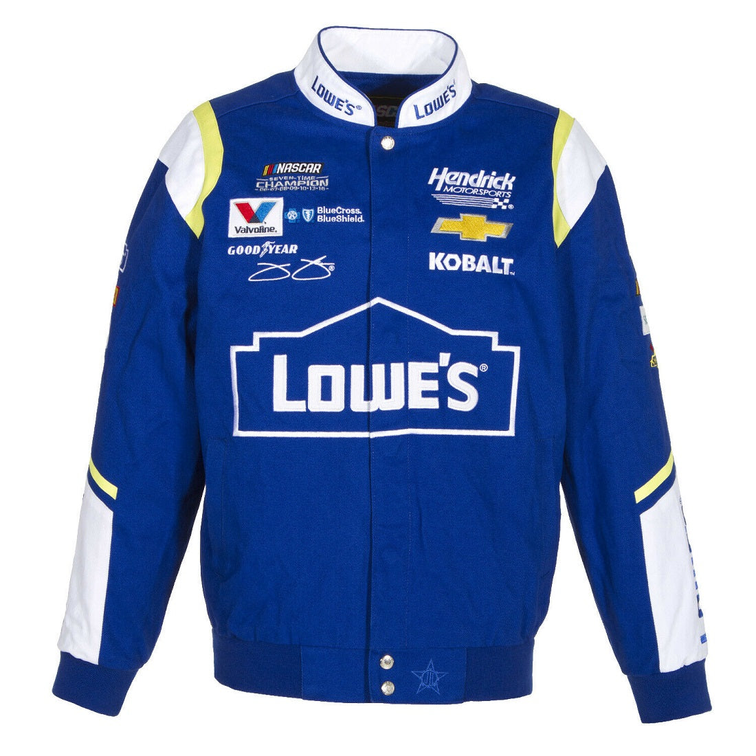 Jimmie Johnson Lowe's Jacket - Royal | J.H. Sports Jackets