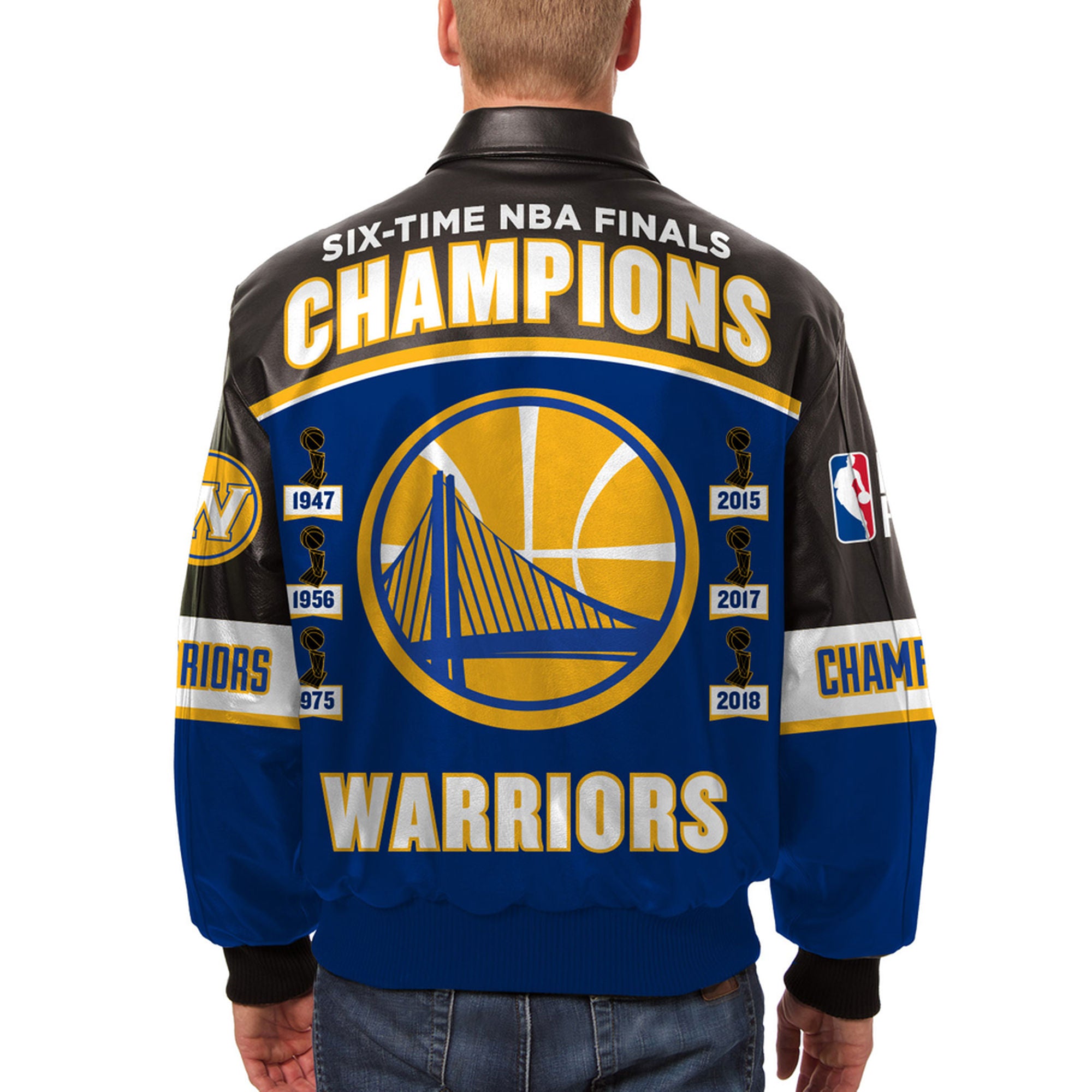 Golden State Warriors JH Design 2018 NBA Finals Champions Leather Logo ...