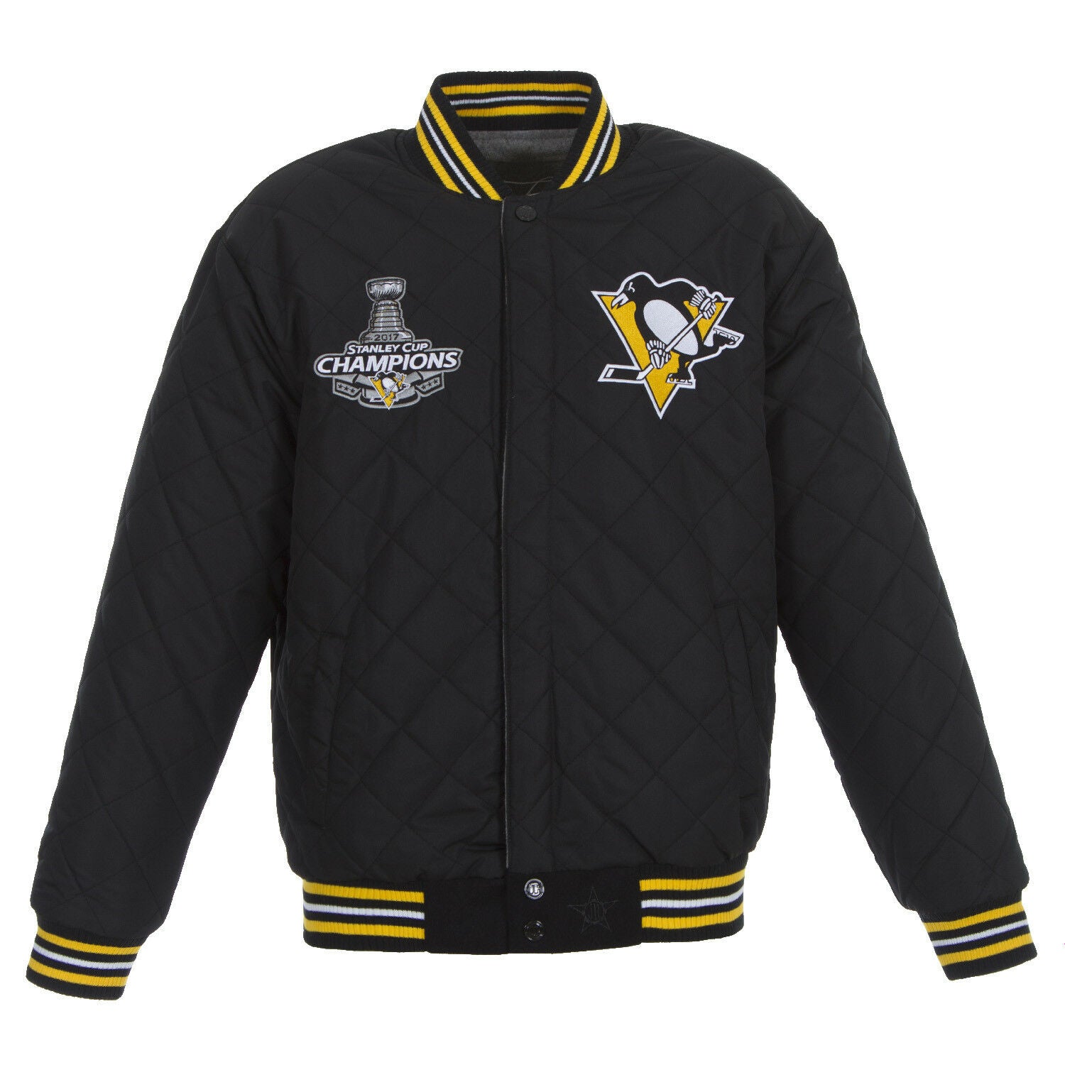 Stanley Cup Champions Pittsburgh Penguins JH Design Wool Reversible ...