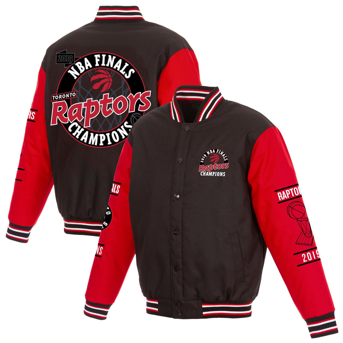 Toronto Raptors JH Design 2019 NBA Finals Champions Poly-Twill Jacket