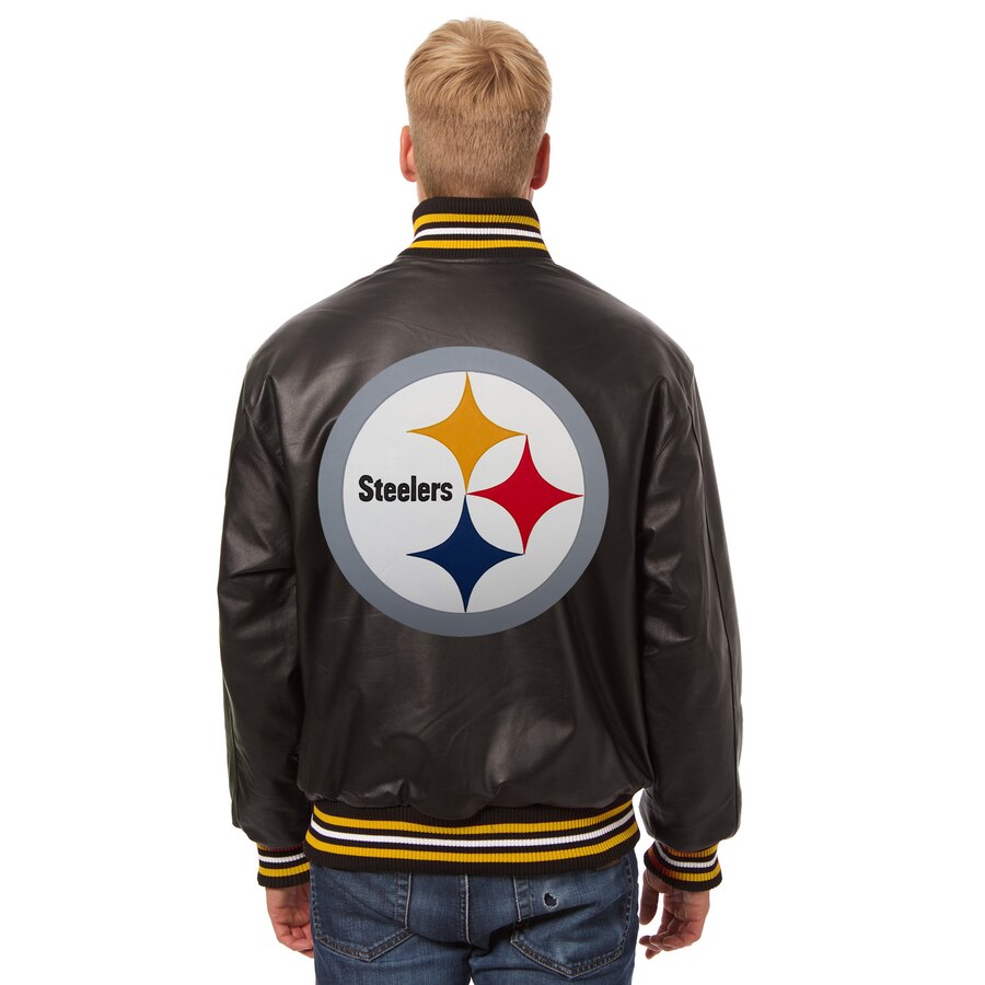 Pittsburgh Steelers JH Design Leather Jacket - Black | J.H ...