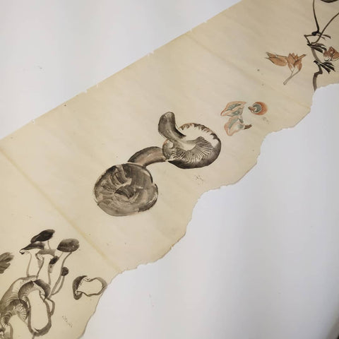 Hand painted hand scroll