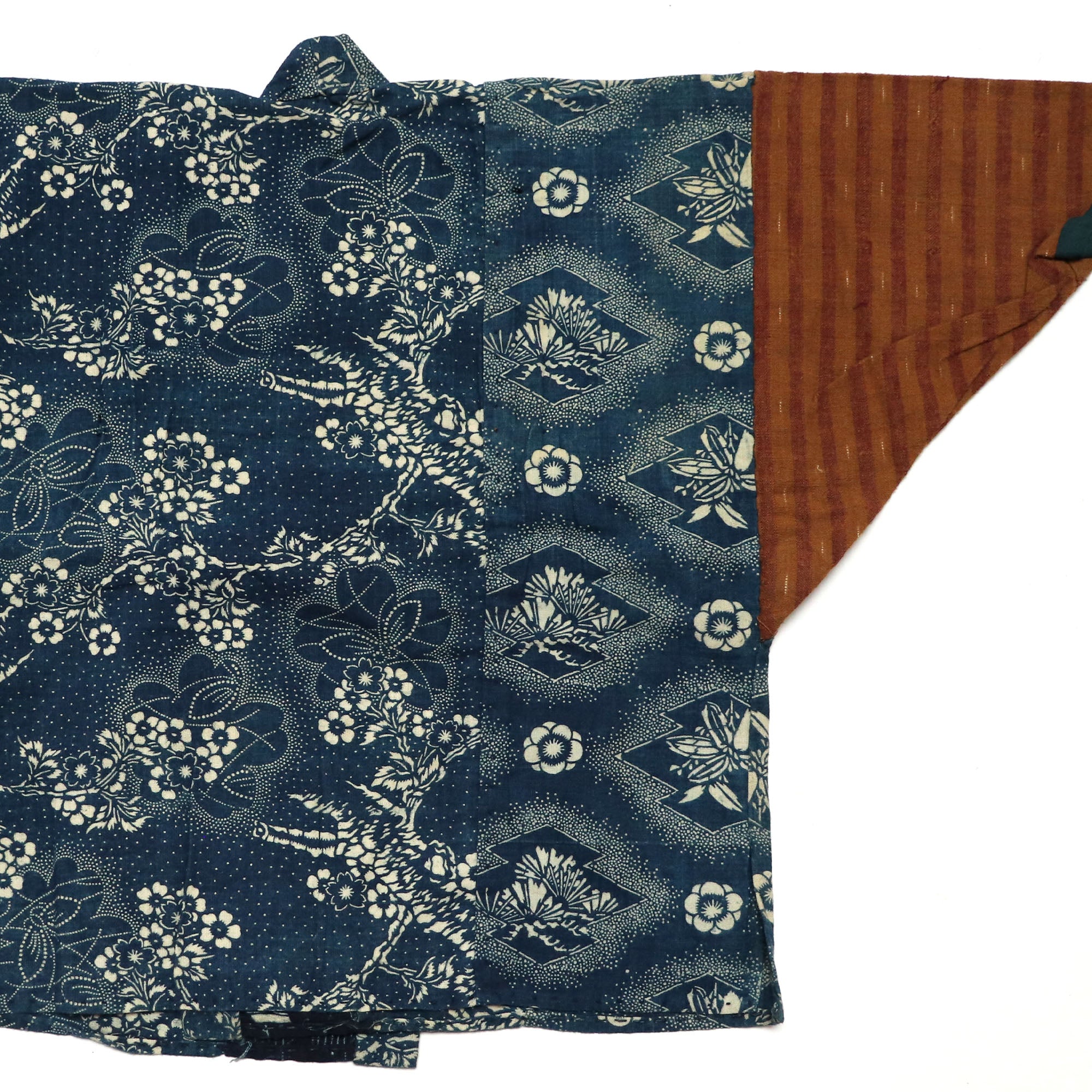 Child's Katazome Japanese Indigo Kimono Coat