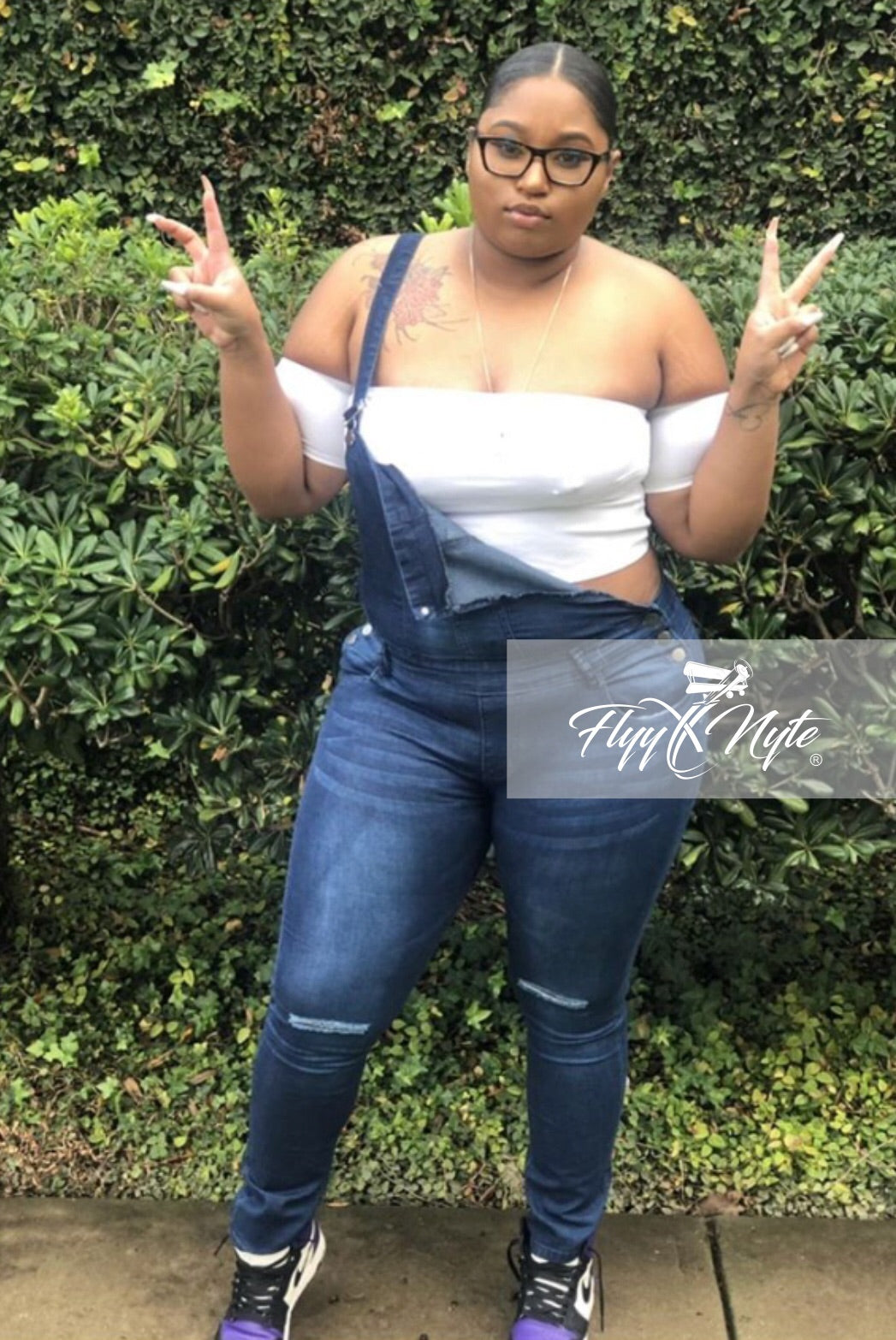 denim plus size jumpsuit