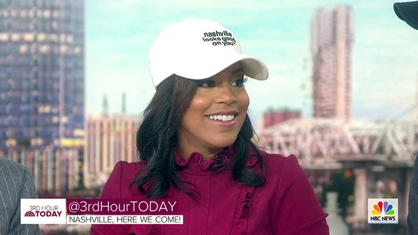 Sheinelle Jones 3rd hour TODAY SHOW in Nashville Looks Good On You hat