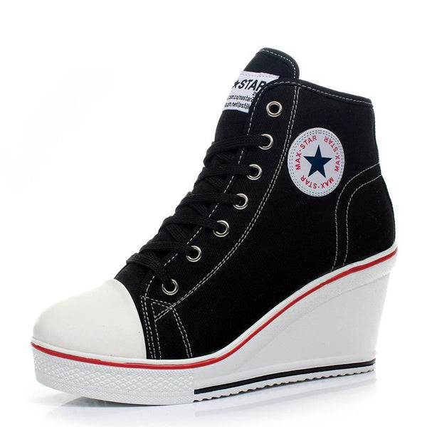 werbert platform wedge sneakers