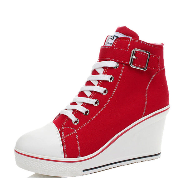 red converse wedges