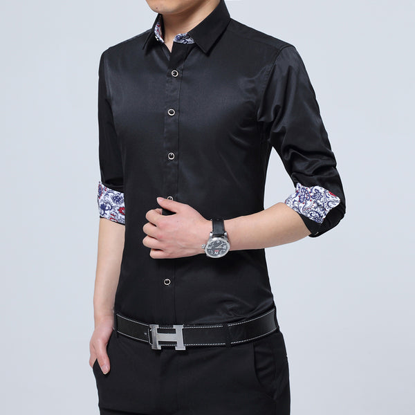 slim fit formal shirts