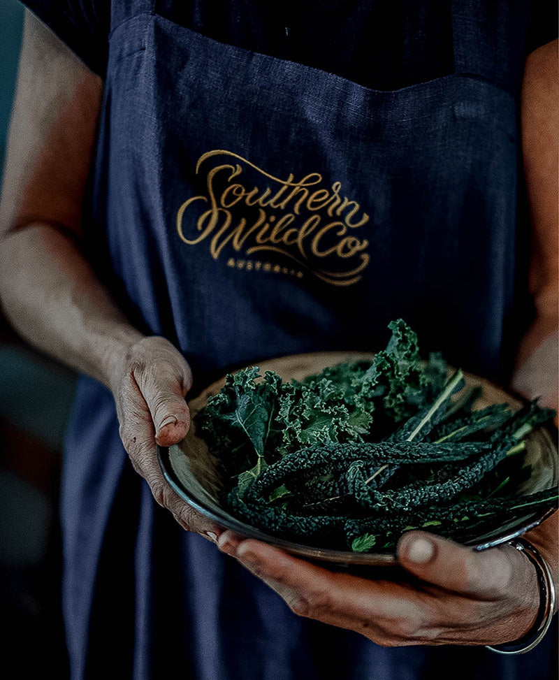 Southern wild co scented candles and leafy greens