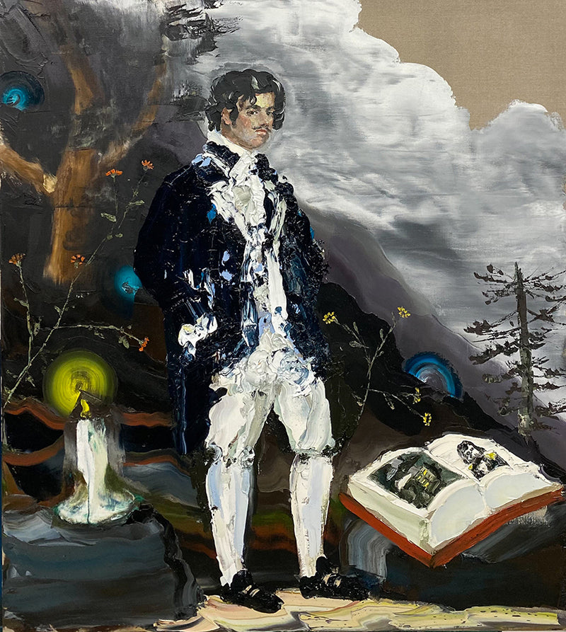 The Botanist and the storm 2021 _ Oil on linen _ 138 x 122cm Paul Ryan