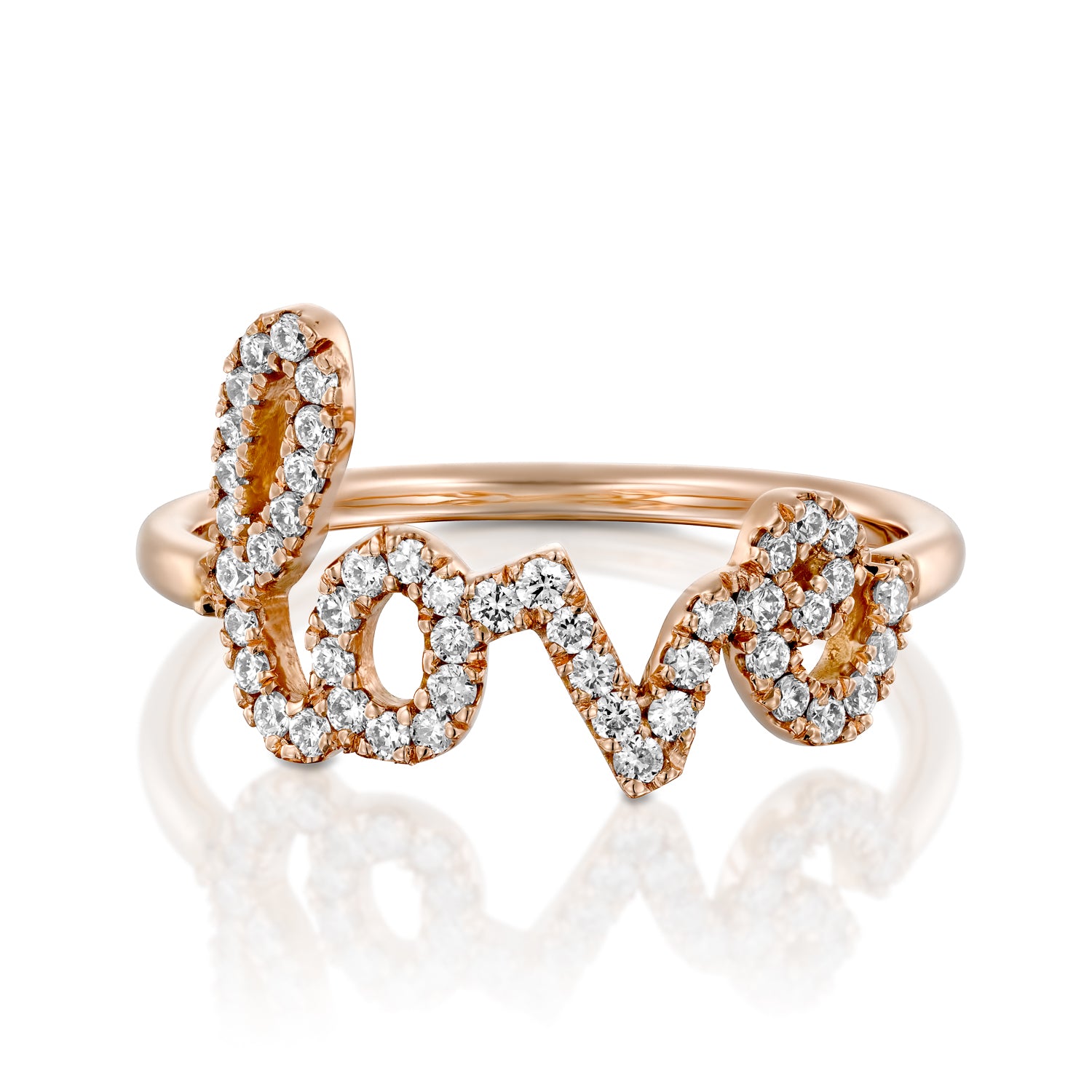 R3854 Diamond Love Gold Ring Olivacom