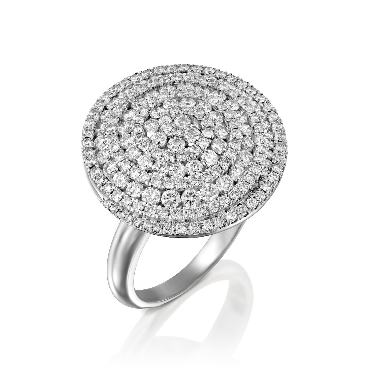 circle diamond engagement ring