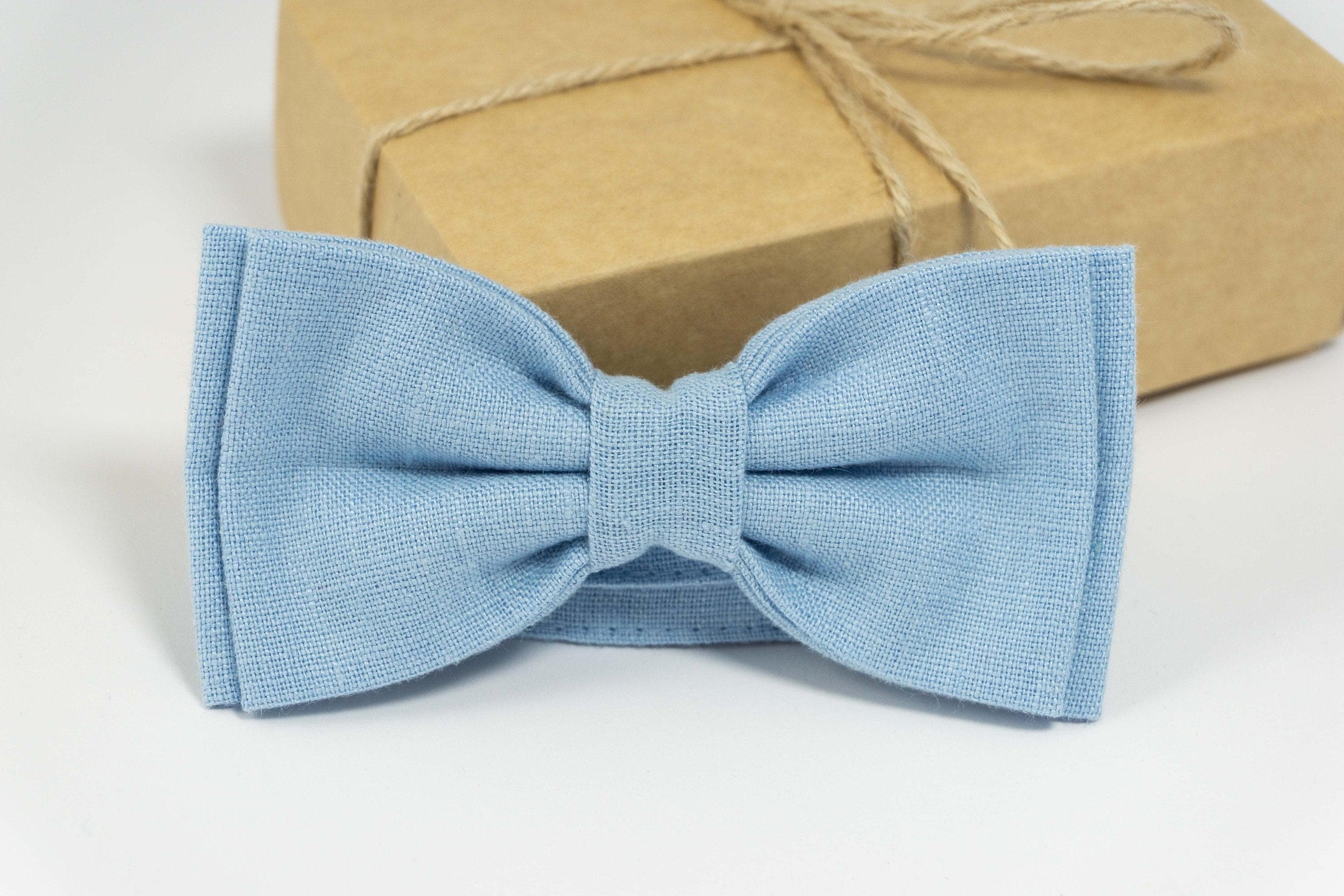 Sky blue bow tie and pocket square | Sky blue bow tie | MenLau ...