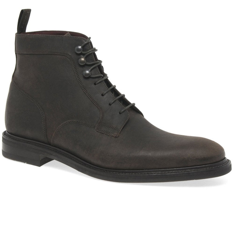 Loake Crow Calf Derby Waxed Suede Boot 