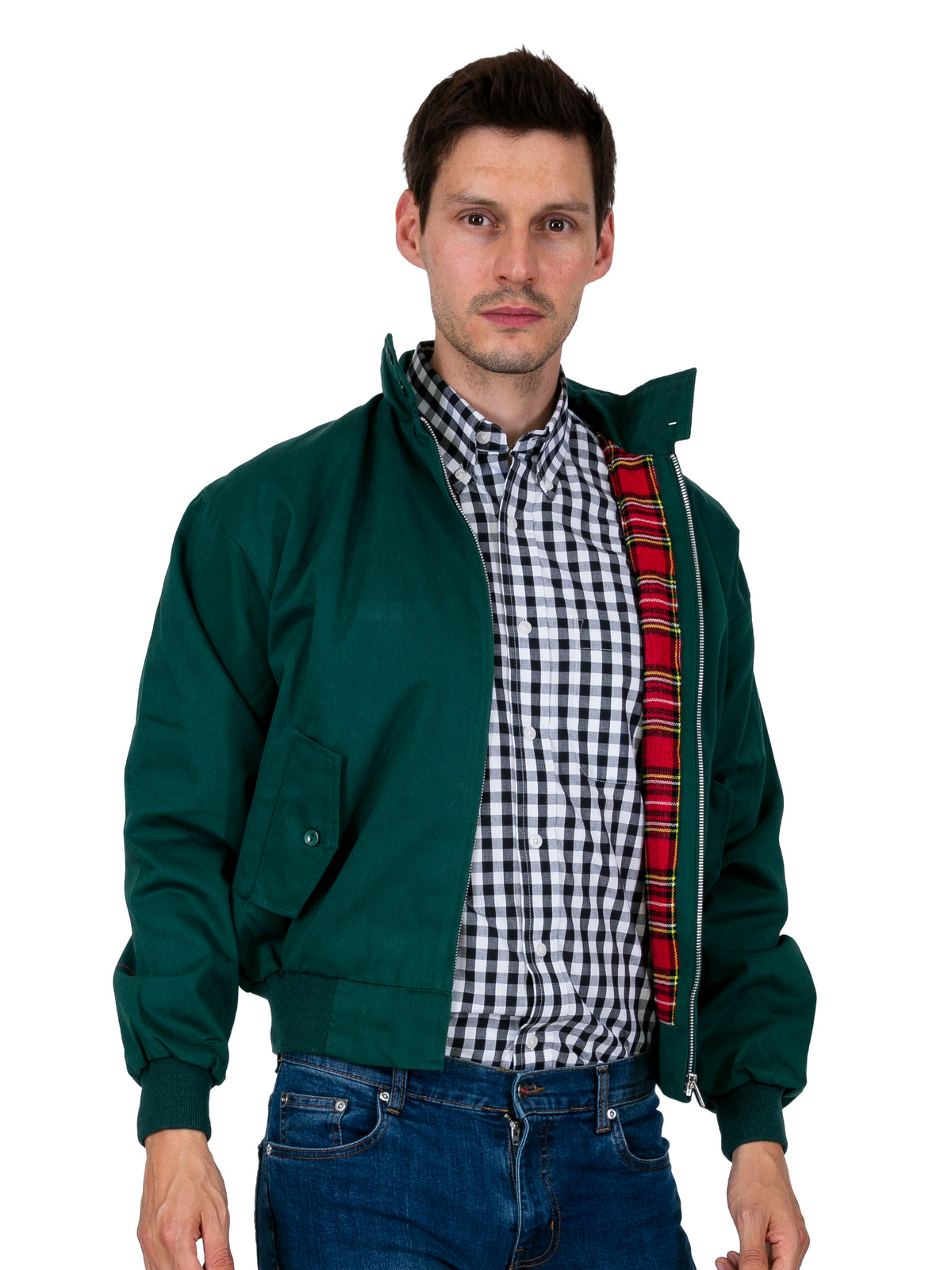 Download Bottle Green Mens Harrington Jacket | Mod Jackets | Relco ...