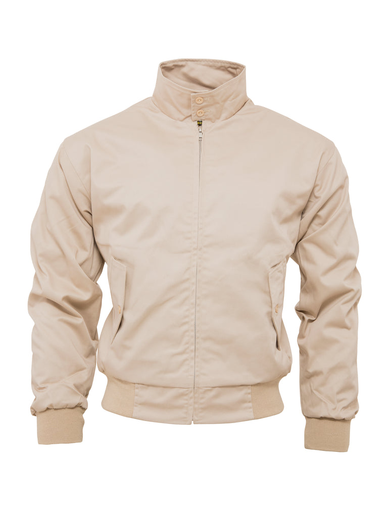 Download Beige Mens Harrington Jacket | Mod Jackets | Relco London