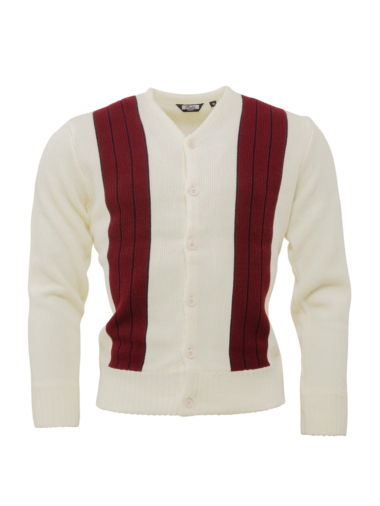 Mens Creme Cardigan | Vintage Knitwear | Relco London