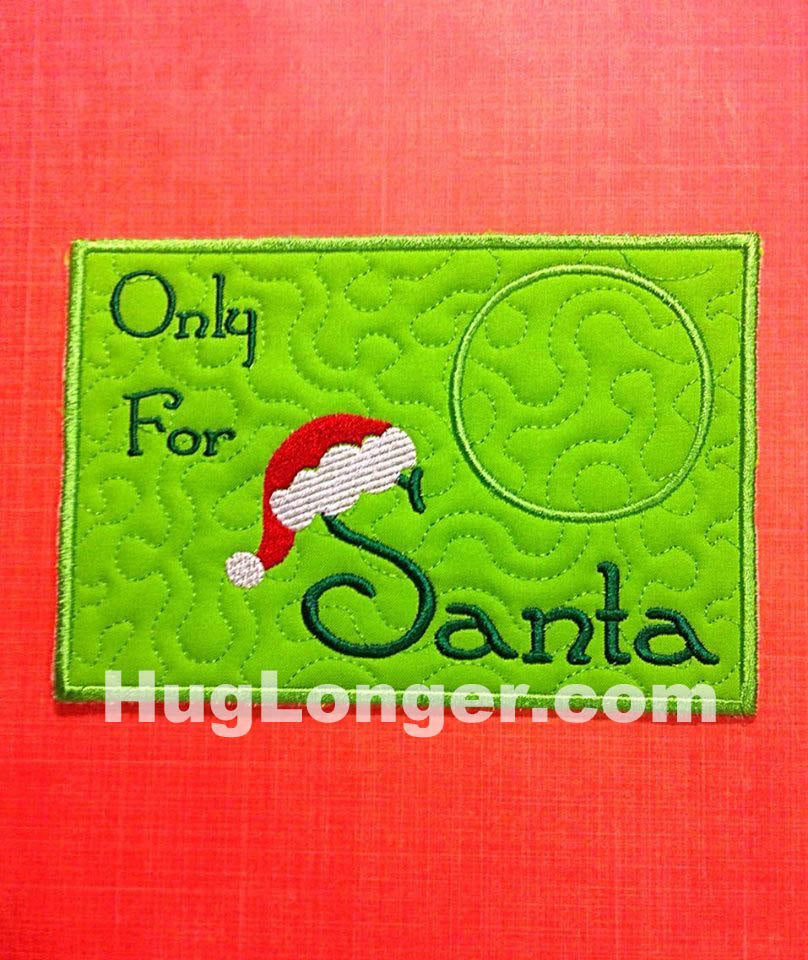 ITH Santa Mug Rug embroidery file HL1091 Christmas Holiday Santa hat – Hug Longer Digital Design