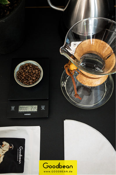 Chemex Zubereitung - Goodbean - Kaffeezubereitung - Filterkaffee