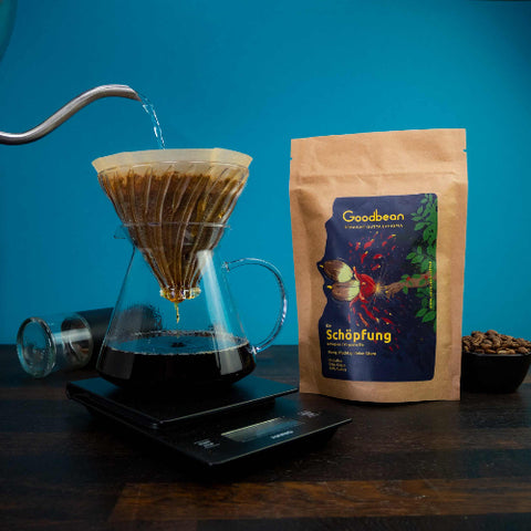 Schöpfungskaffee für Hario V60 Zubereitung