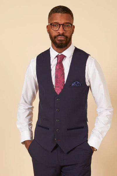 Men's suit shop different colour waistcoat