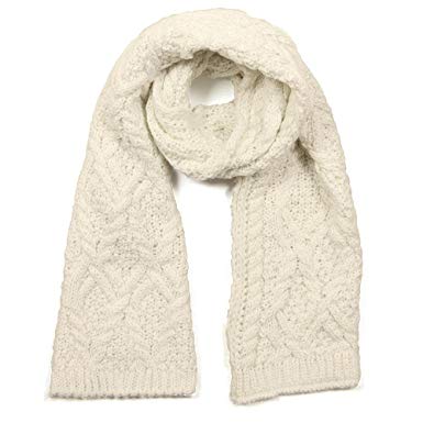 womens cream scarf