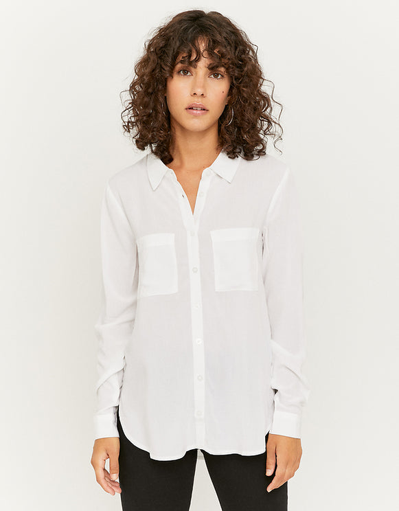 Lightweight Breast Pockets White Shirt – Spirit Clothing