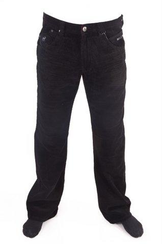 black bootcut cords