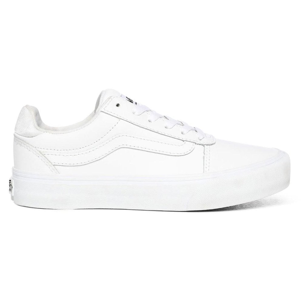 vans ward white sneakers