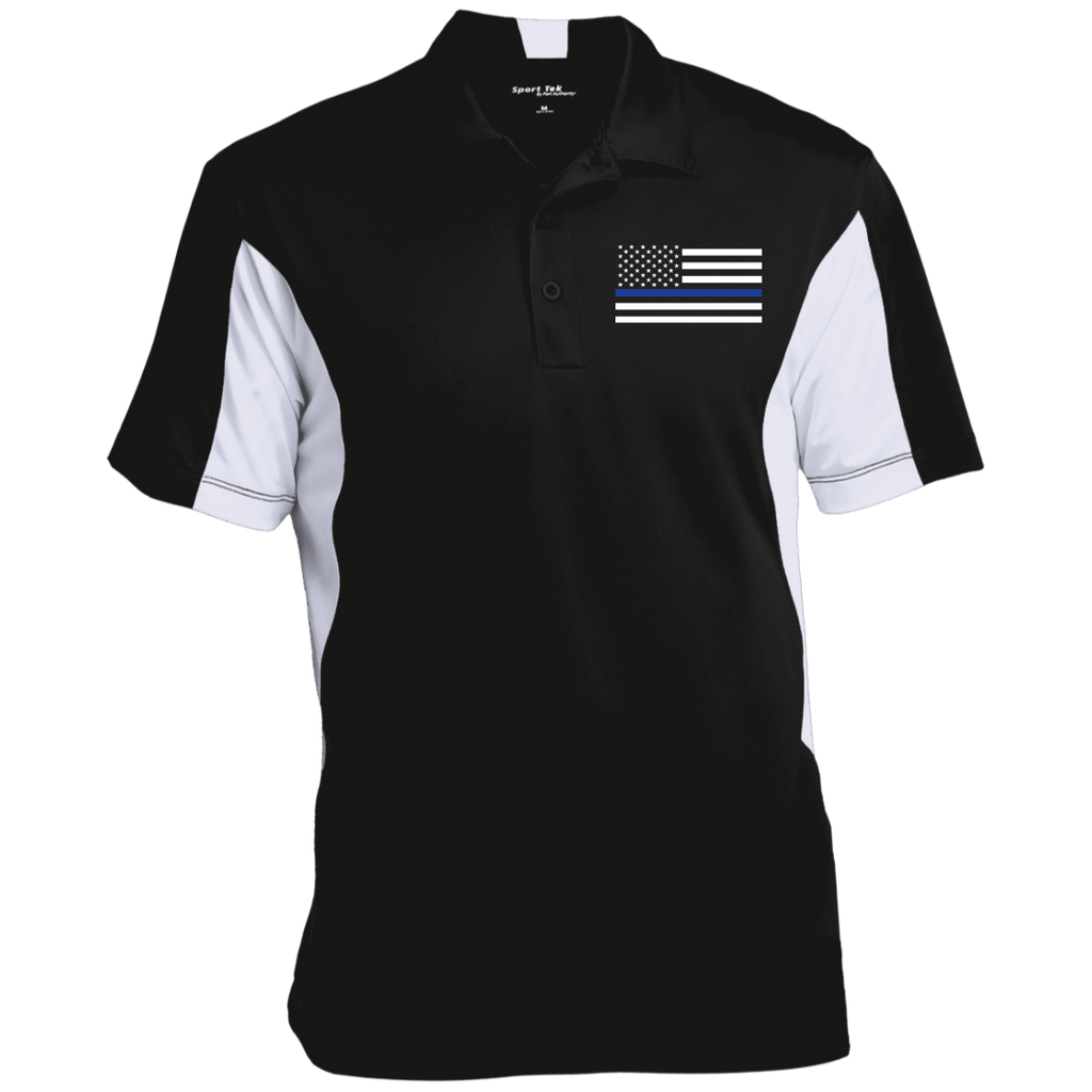 Men's Thin Blue Line Flag Performance Polo Shirt – ThinBlueLineHeroes