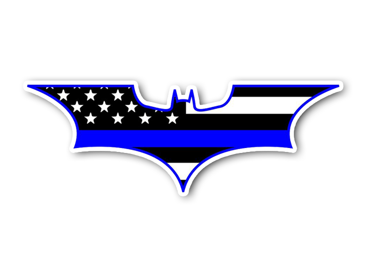 Batman - Thin Blue Line Sticker – ThinBlueLineHeroes