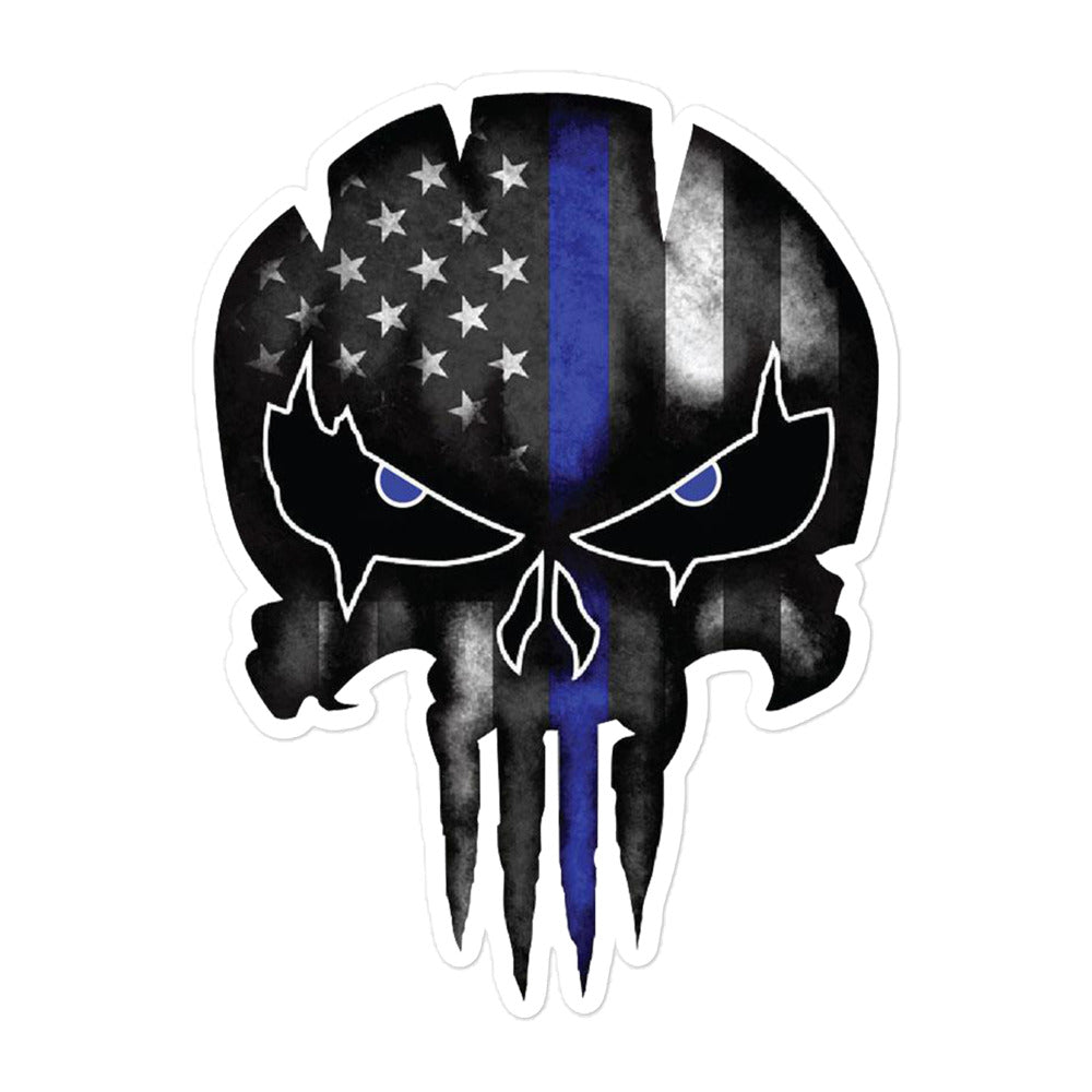 Spartan Helmet 2 - Thin Blue Line American flag - Sticker –  ThinBlueLineHeroes