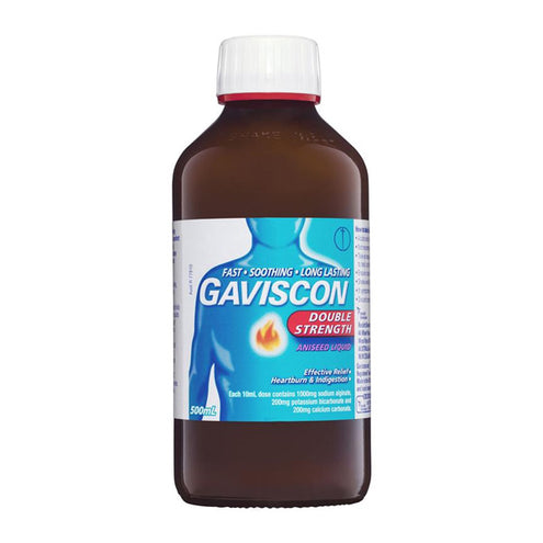 Gaviscon Liquid Double Strength 500ml - OnlineChemist