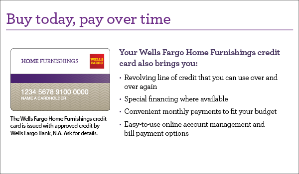 Wells Fargo Home Furnishings Credit Card