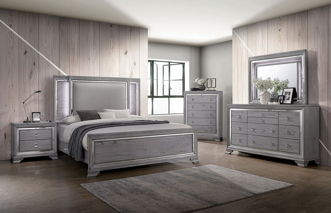 alanis light grey bedroom collection