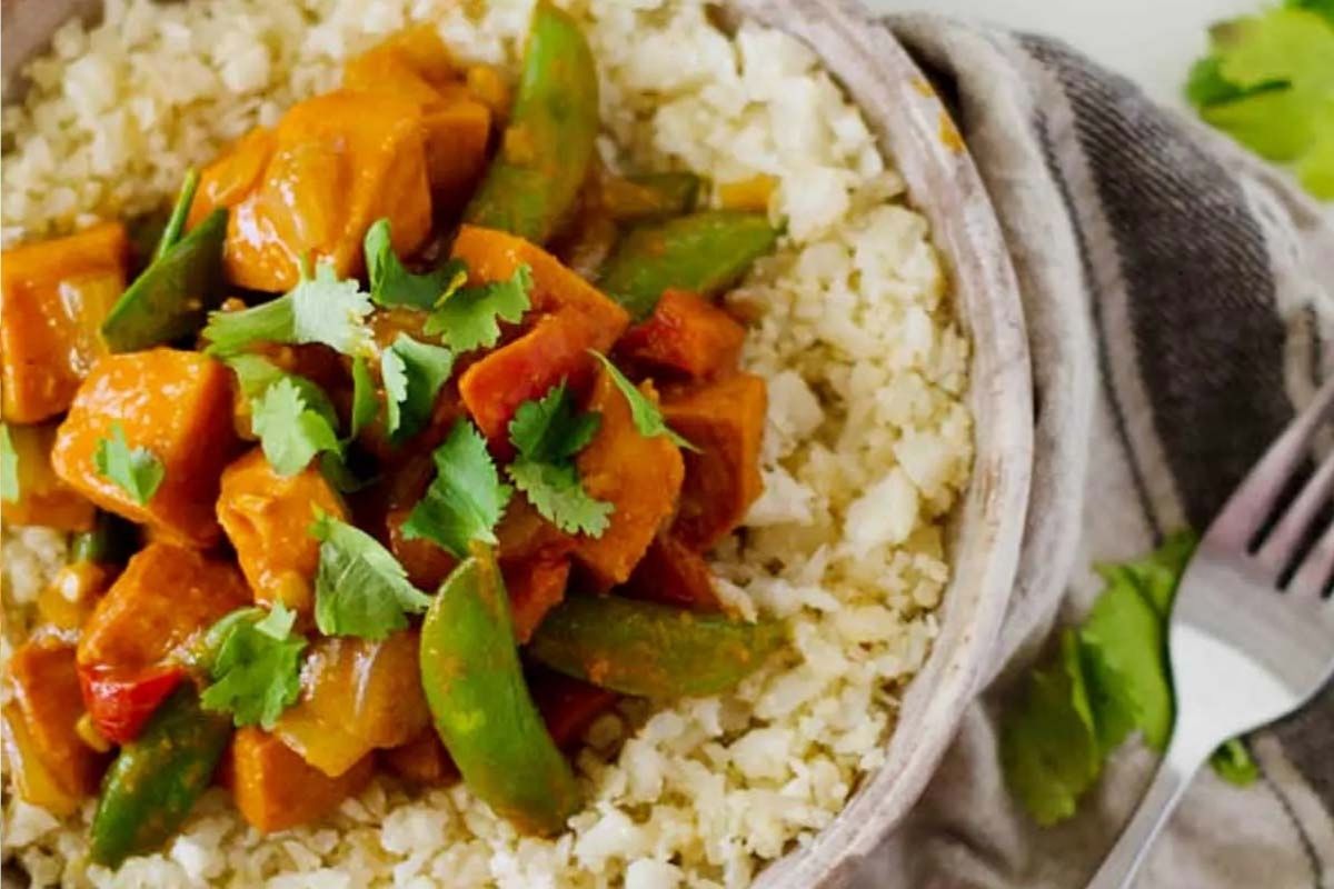 vegan curry stir fry recipe